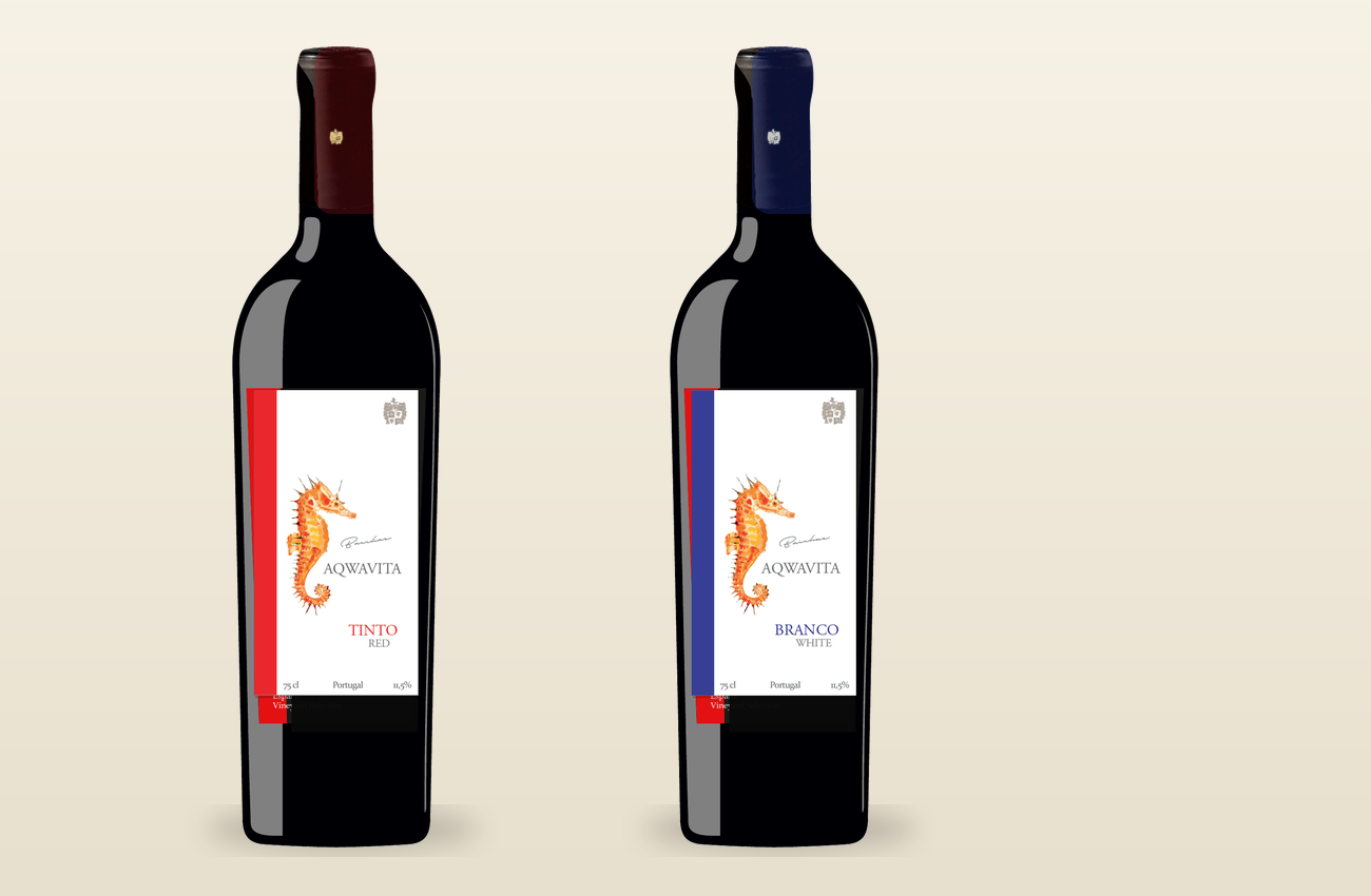 Aqwavita wine bottles